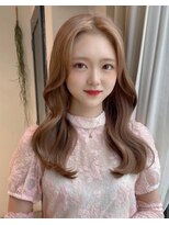 フォルテ 掛川店&nbsp;韓国風☆大人っぽセンター分け！ピンクベージュcolor