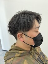 ノーブル シェアサロン(NOBLE ＋Shaire salon) 【短髪でもお洒落に☆】アップバング×縦落ちツイストスパイラル