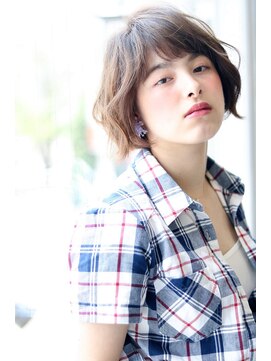 ソイクフ 四条大宮店(SOY-KUFU) 大人可愛い◎20代30代40代前髪パーマグレーベージュ