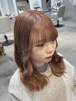 ナルヘアー 越谷(Nalu hair)&nbsp;オレンジベージュ/キャラメルブラウン/韓国風カラー