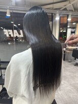 ラフ 難波店(LAFF) #黒髪#ボブルフ#ネビージュ#小顔#ワンレン