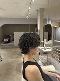 波巻きパーマ