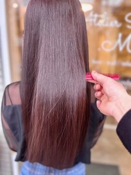 アトリエサロンドットエム(Atelier Salon .M) デザインカラー/レイヤーカット/ペールパープル[髪質改善/広尾]