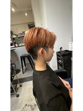 ファーム 大崎店(FAAM) 刈り上げショート×オレンジ