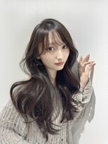 ハピネス 梅田茶屋町店(HAPPINESS)&nbsp;韓国ヘア/レイヤー/顔まわりカット/ブリーチなし/グレージュ