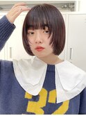◎ミニボブ縮毛矯正髪質改善ストレート顔まわりレイヤーカット