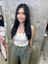 キング(K!ng)&nbsp;縮毛矯正髪質改善ハイライトレイヤーカット楠葉美容室エクステ