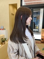 スニュウ(snuw)&nbsp;(snuw_hotaru)レイヤーボブマロンベージュラベンダーミルクティ