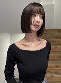 姫カットステップカットボブ切りっぱなしボブ