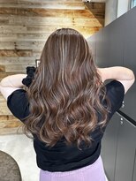 ベイショア(Bay Shore NY)&nbsp;細めハイライトカラーくすみベージュマロンベージュ