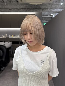 ロテ 名古屋 名駅店(Lote.) ミディアムヘア/暗めカラー/グランマッシュ