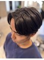 トランス フォー ヘアー デサイン(trans for hair design) 重みのあるセンターパートスタイル