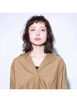 ティーシースペース 元住吉店(T.C.SPACE) ミディアムスタイル×ニュアンスパーマ