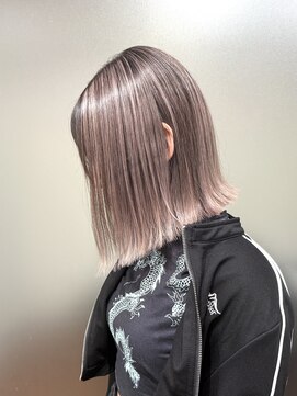 ワンスタイル(One style) 【ケアブリーチ2回】バレイヤージュ+髪質改善トリートメント