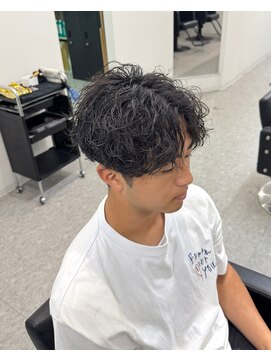 ブライト(BRIGHT) 波巻きスパイラルパーマセンターパート