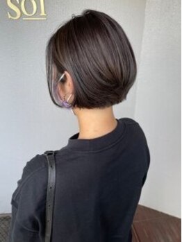 グランドゥ イル(grande ile)の写真/高い技術力で、ごまかしの利かないショートヘアを再現!乾かすだけで、まとまりスタイリングも簡単に♪