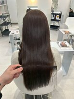 ジュベ(juve.)&nbsp;大分ミディアムロング顔周りレイヤーカット髪質改善カラー