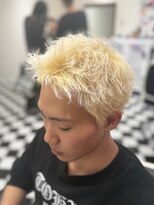 フランクス バーバー ウエストトウキョウ 吉祥寺店(FRANK’S BARBER WEST TOKYO) リバースセンターパートニュアンスパーマニュアンスウルフダウH