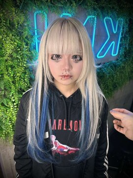 アールイーバイインク 渋谷(Re. by INK.) イメチェンヘアスタイル/ピンクベージュ/アンブレラカラー渋谷