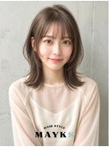 くびれボブ×オリーブベージュ