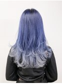 【EIGHT 池袋】ネイビーブルー×シルバーアッシュ
