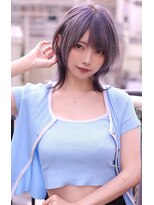 カプセル シンジュク(CAPSULE)&nbsp;☆CAPSULE☆ラベンダーアッシュ ウルフカットレイヤーボブ