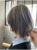 透明感ブリーチ☆アッシュグレー