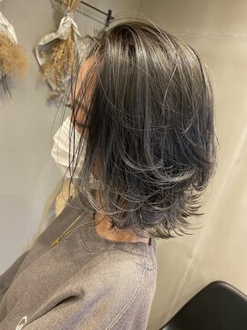 フレーム なんば店(FRAME) ダブルカラー透明感シルバー系カラー☆