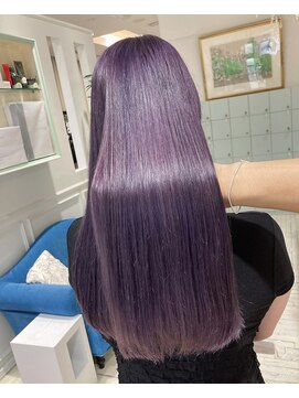 ジーナ 渋谷駅前(Zina) shion 色落ちまで可愛いラベンダーカラー