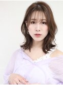 大人可愛いフェザーバング/くびれミディ