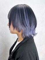 アルバム 池袋(ALBUM) くびレイヤー美髪エモージュブルーグレージュ_ba488782