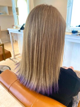 ヘアーサロン リアン 熊谷2号店(hair salon Rien) 裾カラーパープル