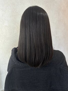 ビスクヘアデザイン(bisq hair design) 髪質改善カラー 艶カラー ブラウンカラー ミディアム
