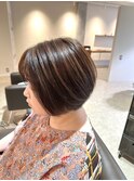 ボブスタイル☆ベージュハイライト☆