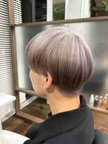 ヘアーアンドメイク ルシエル(hair&make Luxiel)&nbsp;ホワイトアッシュカラー☆メンズマッシュ
