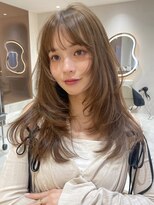 サイン 渋谷(SIGN)&nbsp;韓国ヘアハッシュカットレイヤーカットベージュブリーチ無し