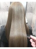 シナモンベージュ×髪質改善