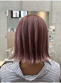 深めのピンク 西葛西ハイトーンカラー