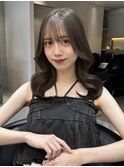 韓国レイヤーカット/くびれ巻き/前髪顔周り/セミディ[門前仲町]