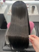 ピリオド 赤坂(Period.) ロングヘアー暗めグレージュカラー上級髪質改善　赤坂見附