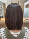 白髪ぼかし×オリーブベージュ