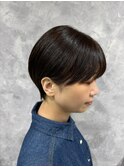 大人可愛いマッシュショート/ワイドバングショート