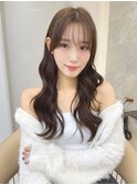 暗めカラー/韓国風巻き/レイヤーカット/髪質改善/縮毛矯正/池袋