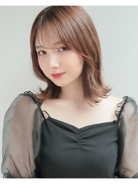 ロンドリゼル 札幌(Lond RiseL) オリーブグレー/前髪/ボブ/マロンベージュ/レイヤーカット/小顔