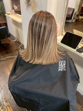 ウル(Ulu) イエベの方にオススメ ミルクティーベージュ バレイヤージュ