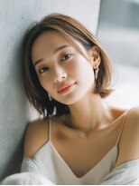 ロッソ ヘアアンドスパ 谷塚店(Rosso Hair&SPA)&nbsp;前髪顔まわりカット/外ハネボブ/丸みボブ/ショートボブ