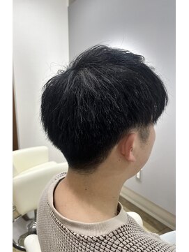20代　爽やか刈り上げ2ブロック / 倉敷　メンズ　ヘッドスパ