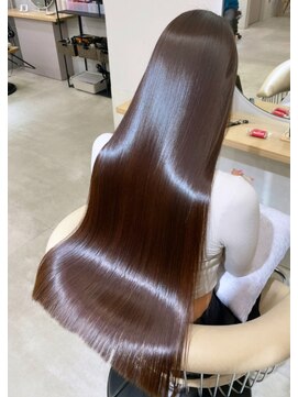 サンド 池袋(sand) 艶髪ストレート×縮毛矯正