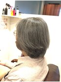 60代70代80代/大人ショート/グレイヘア/ふんわりショート