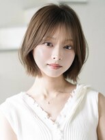 ロエル 牛久(Loel) 小顔ショート 顔まわりカット ナチュラルボブ